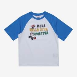 Fila Skate Raglan Round - Poikien Poolopaita - Sininen | FI-59328